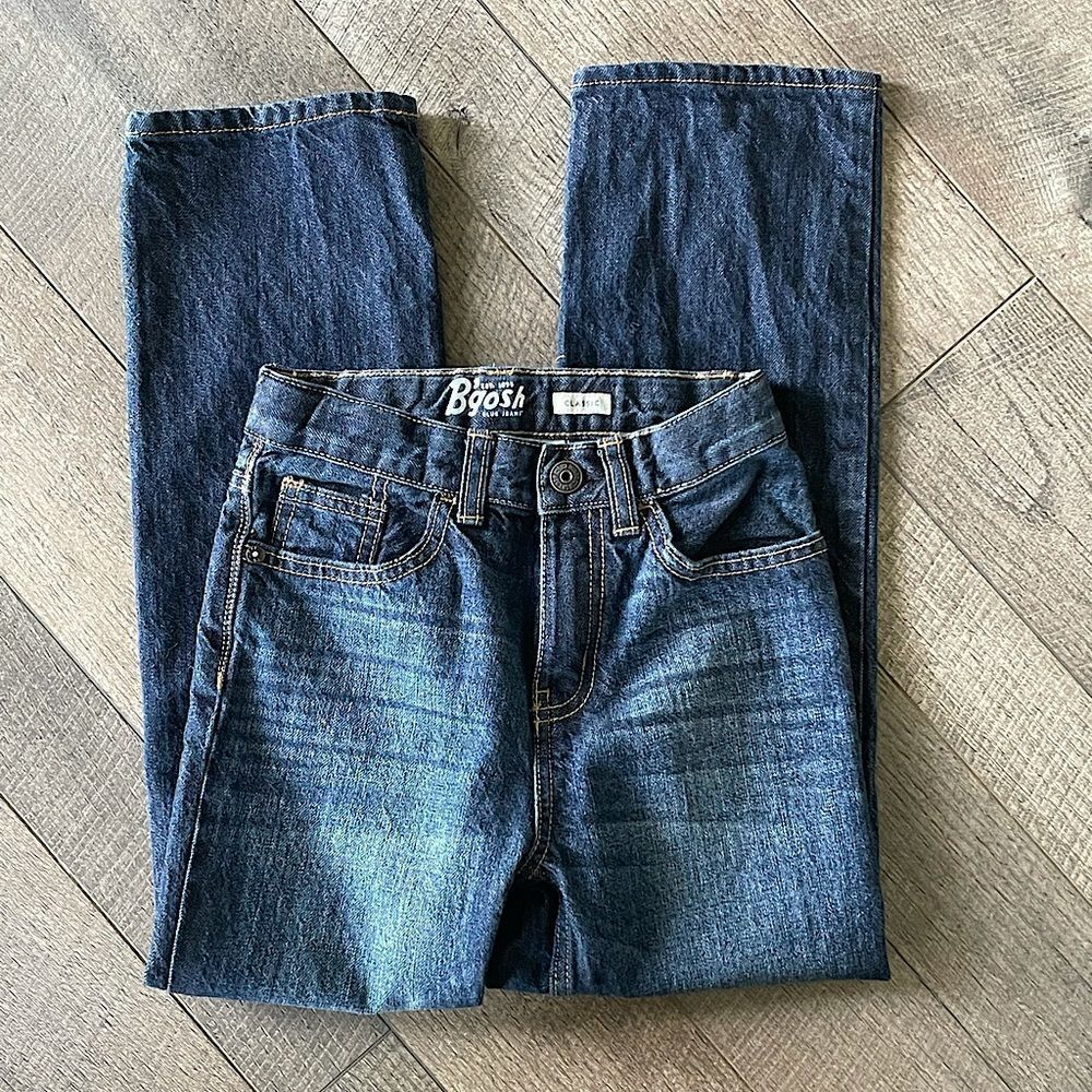 New! Oshkosh Jeans Classic Straight-Leg Darkwash Jeans. Size 8 Slim Fit.
